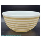 Pyrex Rainbow Stripes bowl measures 2.5" Qt.