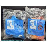 Two KFC Special Edition PokÃ©mon plush toys featuring Zubat and Vulpix in original packaging