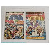 American Marvel The Mighty Thor Marvel Spectacular comic book pair dating to the 70s in Bronze Age s