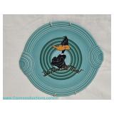 Homer Laughlin China Co. Fiesta plate featuring Daffy Duck with 