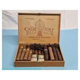 Cigar Factory New Orleans wooden box with assorted cigars