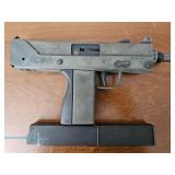 An American SWD Cobray M-11/NINE 9mm MAC-style semiautomatic pistol produced in the 80s bears serial