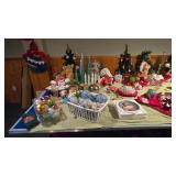 Christmas and ping pong table