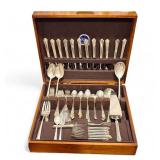 Heirloom Sterling Damask Rose by Oneida Silver - 96 pieces