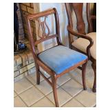 Duncan Phyfe-style Mahogany Lyre-back Chair 