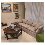 Solid Oak Hexagon Coffee Table Barley Twist Legs