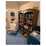 Ethan Allen Georgian Court Queen Anne style wingback armchair