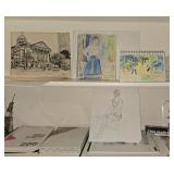 Paint Supplies; The Color Star by Joannes Itten; Oil Paint; Brushes, Prismacolor