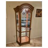 Phillip Reinisch Co Oak Curio Cabinet
