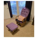Platform Rocker with Ottoman