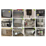 School furniture and supplies, musical instruments, audio/visual, art, science, sporting goods, food prep, office furnishings, support equipment