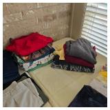 Mens sweaters, swim trunks