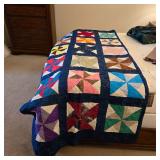 Hand sewn Pinwheel quilt