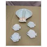 Fish and shell serving dishes