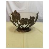 Godinger Frosted Glass Serving Bowl