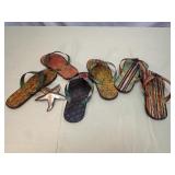 Decorative metal wall art with a coastal