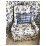 Blue & white chair 