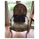 Pair of French country style chairs