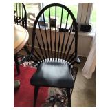 4pc. Lot of black Windsor style chairs 