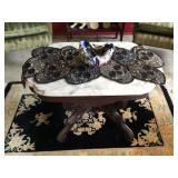 Vict. Marble top table 20”x31”x21”H