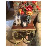 Small handpainted table 19”x13”x24” H