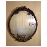 Wood frame mirror 29”x34”