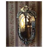 Venetian mirror 36”x18 1/2”