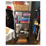 Sm. Step shelf and decor items