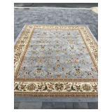 Blue/beige rug 8’ x 10