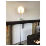 Floor lamp lit