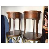 Small round end tables 18” diameter x 29” H