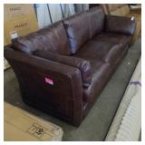 Hooker genuine leather 3-seat sofa