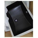 21" Black Undermount Bathroom Sink 21" Black Undermount Bathroom Sink