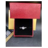 GRA Moissanite Gem Ring