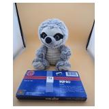 Skip-bo card game and stuffed Sloth