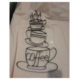 Large metal Coffee sign 