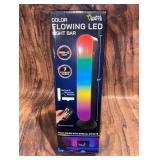 Color flowing LED light bar