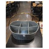 Metal Divided tray with handle