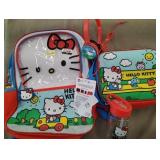 Hello Kitty Bookbag, Lunch box, Water Bottle, and Headphones