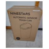 Rectangular Motion Sensor Trash Can, 13.2 Gallon - Silver