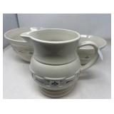 Longaburger Mixing Bowls and Pitcher