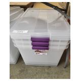 Sterilite 66 qt Clear Latch Storage Box