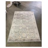 Reynell Light Blue 5 ft. x 7 ft. Floral Area Rug