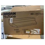 Broan 30-in Ductless Recirculating Black Under Cabinet Range Hood