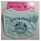 Unisex Baby Bib My First Valentine
