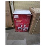 3-Piece Color-Changing LED Iridescent Deer Family