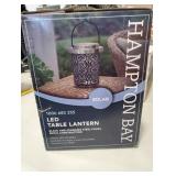 15 Lumens LED Medium Metal Outdoor Solar Table Lantern