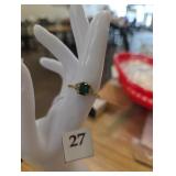 Green gem ring