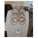 Metal earring circles