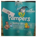 Pampers Baby Dry Diapers Size 1